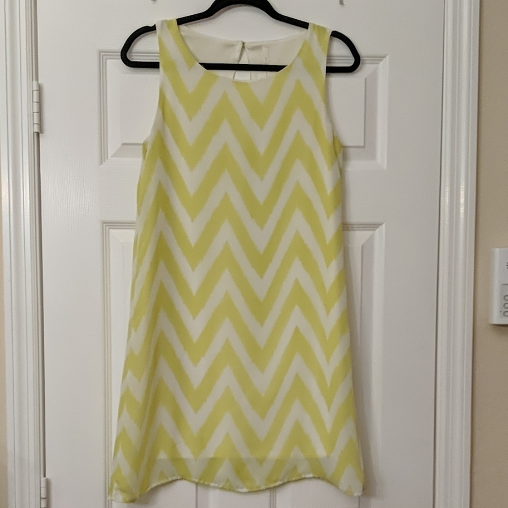 RACHEL KATE Chevron A-line Dress